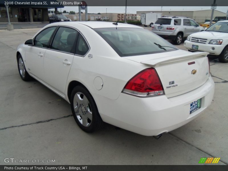 White / Ebony Black 2008 Chevrolet Impala SS