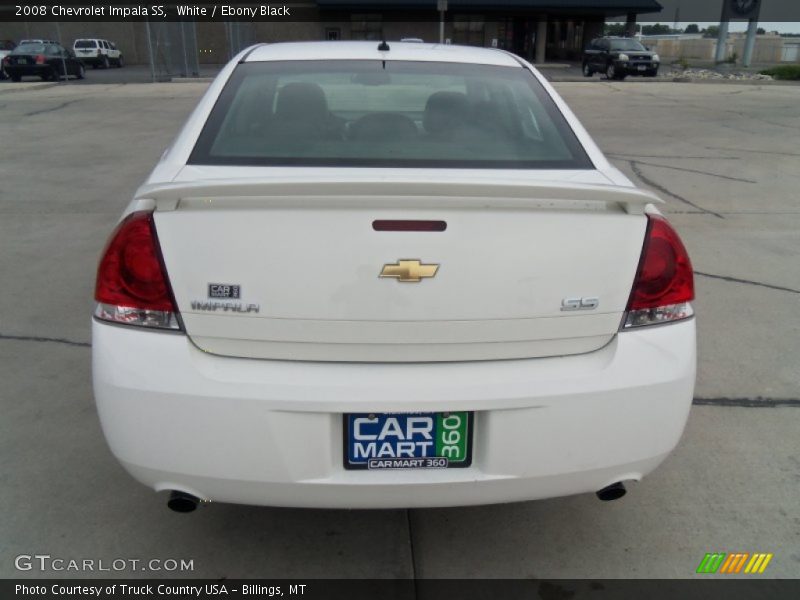 White / Ebony Black 2008 Chevrolet Impala SS