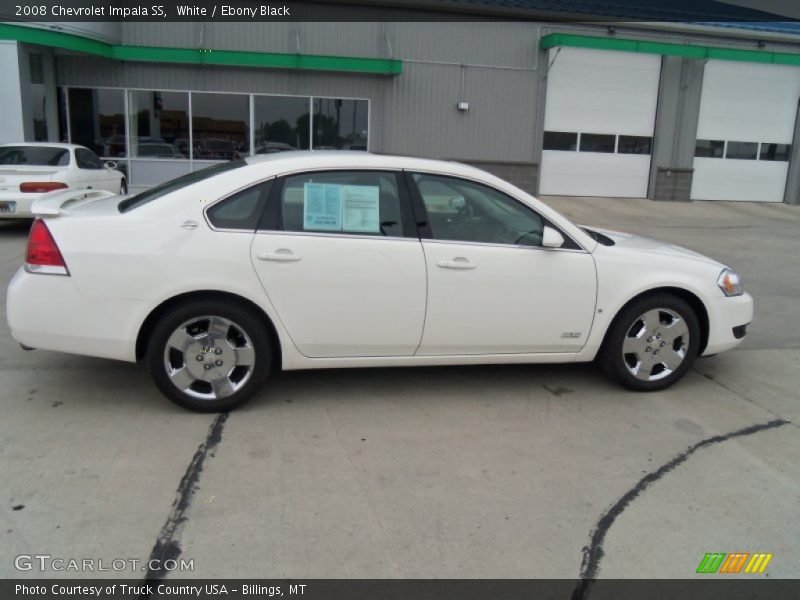 White / Ebony Black 2008 Chevrolet Impala SS