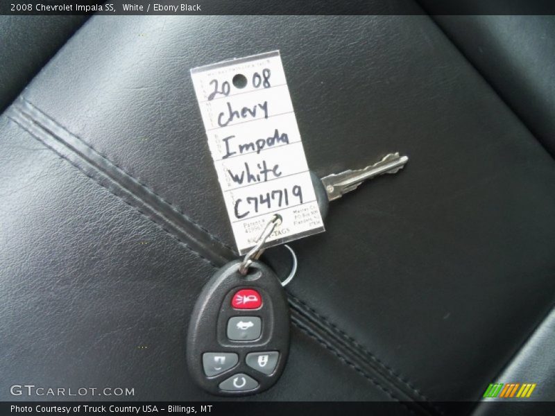 White / Ebony Black 2008 Chevrolet Impala SS