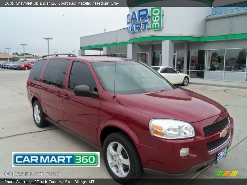 Sport Red Metallic / Medium Gray 2005 Chevrolet Uplander LS