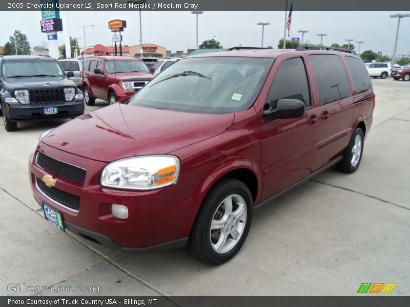 Sport Red Metallic / Medium Gray 2005 Chevrolet Uplander LS