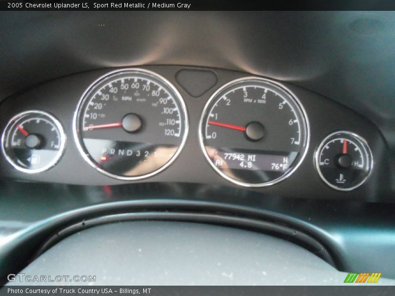 Sport Red Metallic / Medium Gray 2005 Chevrolet Uplander LS
