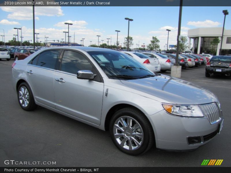 Brilliant Silver Metallic / Dark Charcoal 2010 Lincoln MKZ AWD