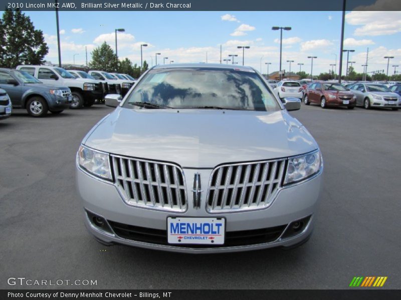 Brilliant Silver Metallic / Dark Charcoal 2010 Lincoln MKZ AWD