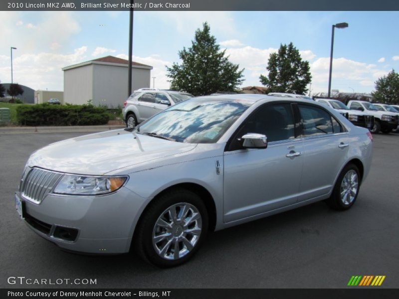 Brilliant Silver Metallic / Dark Charcoal 2010 Lincoln MKZ AWD