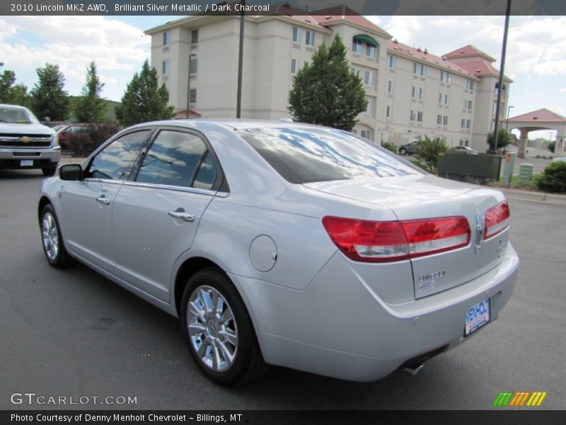 Brilliant Silver Metallic / Dark Charcoal 2010 Lincoln MKZ AWD