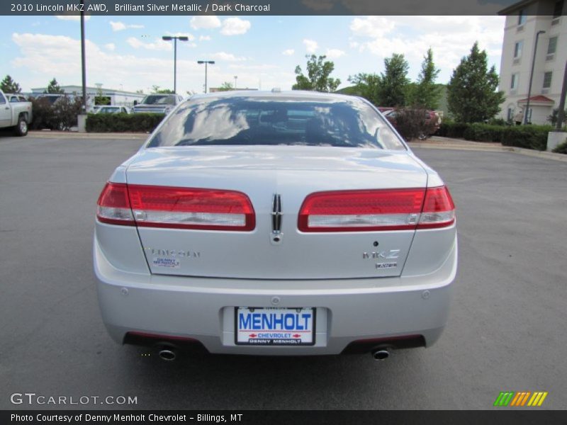 Brilliant Silver Metallic / Dark Charcoal 2010 Lincoln MKZ AWD