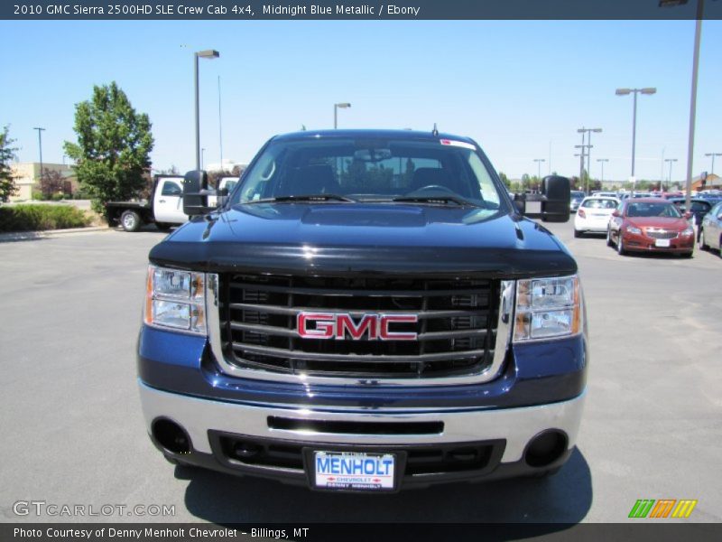 Midnight Blue Metallic / Ebony 2010 GMC Sierra 2500HD SLE Crew Cab 4x4