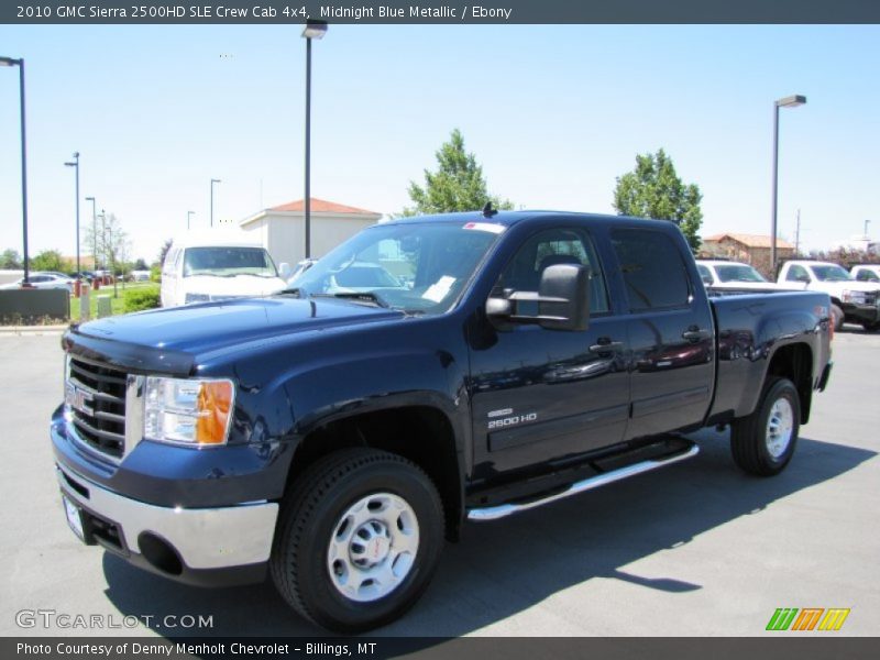 Midnight Blue Metallic / Ebony 2010 GMC Sierra 2500HD SLE Crew Cab 4x4