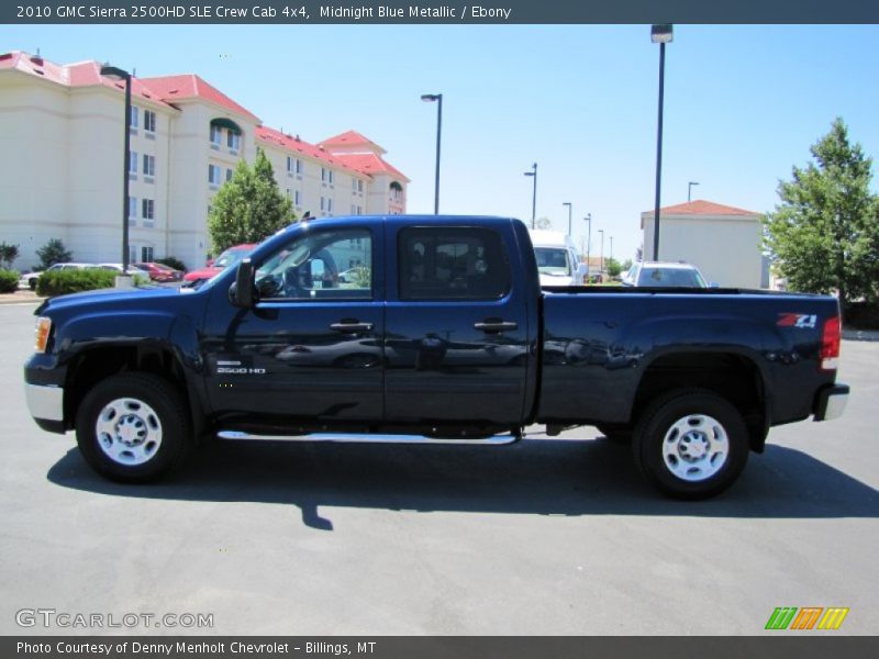 Midnight Blue Metallic / Ebony 2010 GMC Sierra 2500HD SLE Crew Cab 4x4