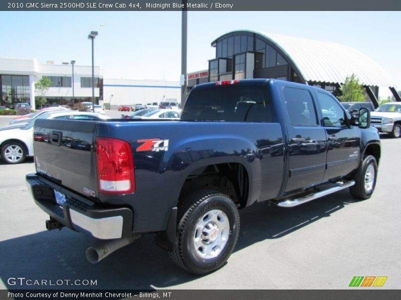 Midnight Blue Metallic / Ebony 2010 GMC Sierra 2500HD SLE Crew Cab 4x4