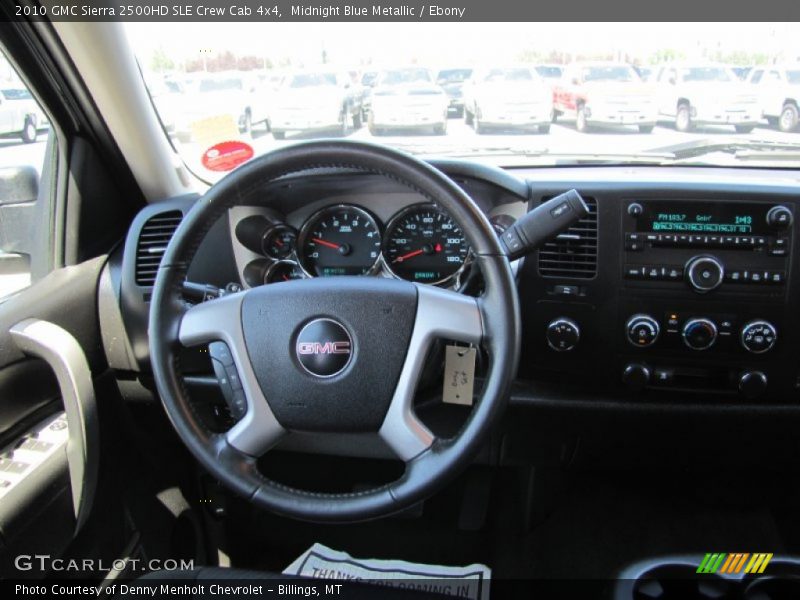Midnight Blue Metallic / Ebony 2010 GMC Sierra 2500HD SLE Crew Cab 4x4