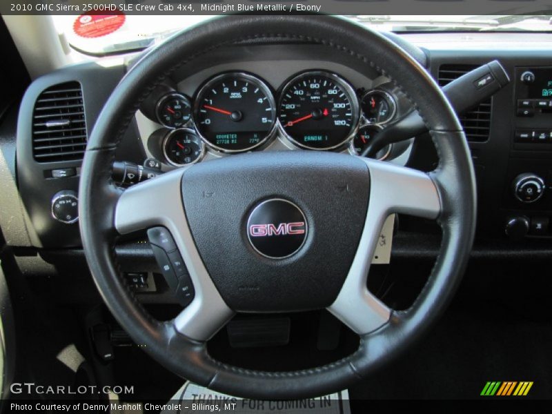 Midnight Blue Metallic / Ebony 2010 GMC Sierra 2500HD SLE Crew Cab 4x4