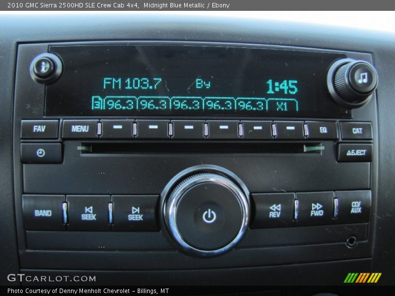 Midnight Blue Metallic / Ebony 2010 GMC Sierra 2500HD SLE Crew Cab 4x4