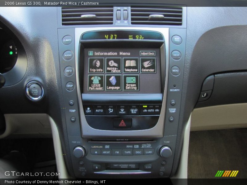 Matador Red Mica / Cashmere 2006 Lexus GS 300