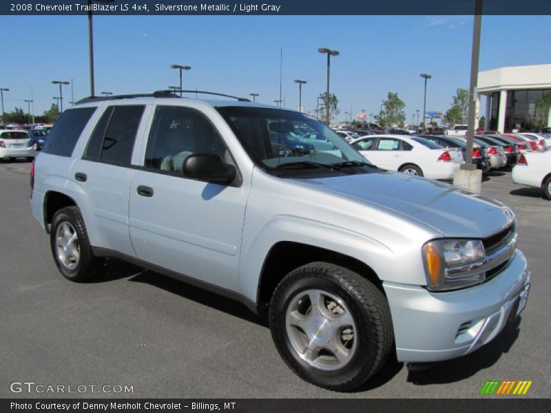 Silverstone Metallic / Light Gray 2008 Chevrolet TrailBlazer LS 4x4