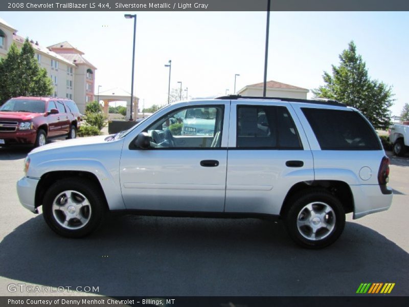 Silverstone Metallic / Light Gray 2008 Chevrolet TrailBlazer LS 4x4