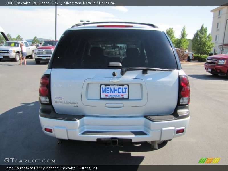 Silverstone Metallic / Light Gray 2008 Chevrolet TrailBlazer LS 4x4