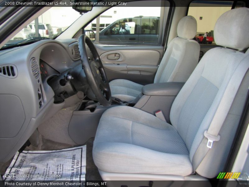 Silverstone Metallic / Light Gray 2008 Chevrolet TrailBlazer LS 4x4