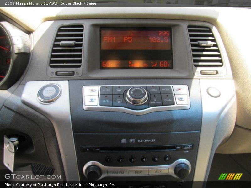 Super Black / Beige 2009 Nissan Murano SL AWD