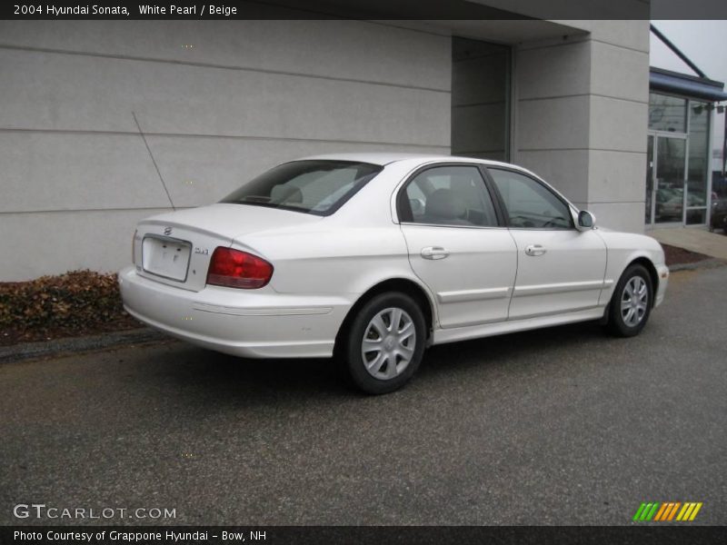 White Pearl / Beige 2004 Hyundai Sonata