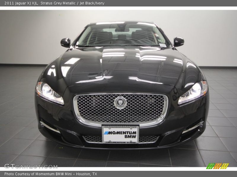 Stratus Grey Metallic / Jet Black/Ivory 2011 Jaguar XJ XJL