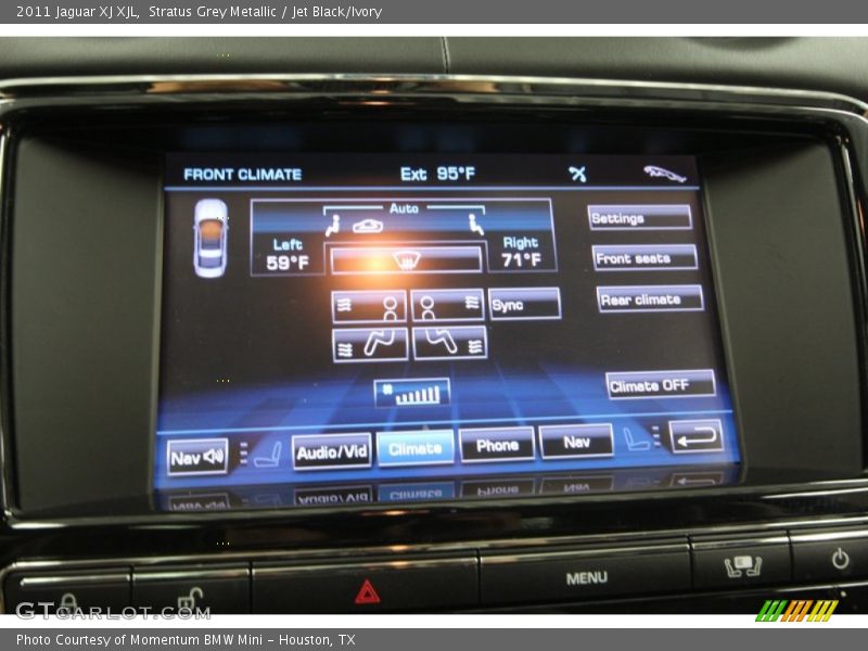 Stratus Grey Metallic / Jet Black/Ivory 2011 Jaguar XJ XJL