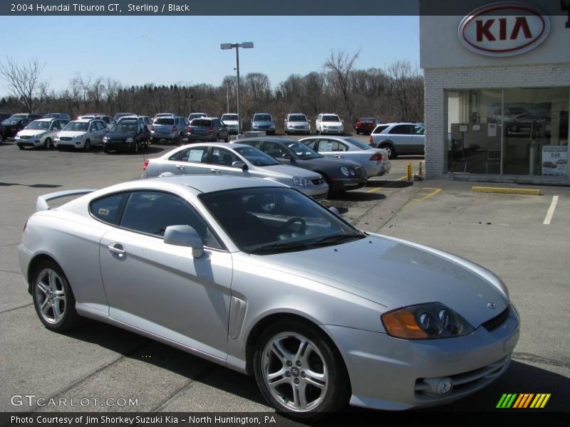 Sterling / Black 2004 Hyundai Tiburon GT