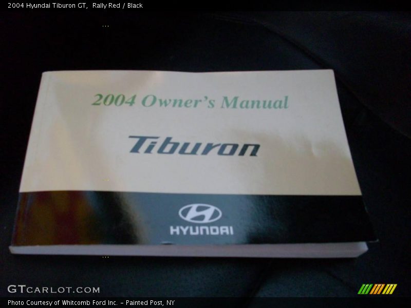 Rally Red / Black 2004 Hyundai Tiburon GT