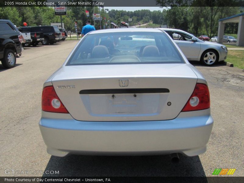 Satin Silver Metallic / Gray 2005 Honda Civic EX Coupe