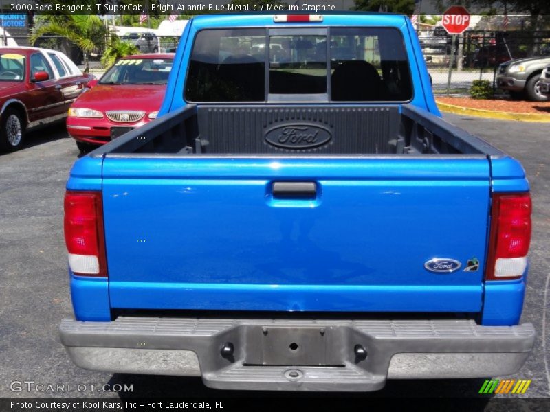 Bright Atlantic Blue Metallic / Medium Graphite 2000 Ford Ranger XLT SuperCab