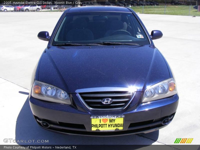 Moonlit Blue / Gray 2005 Hyundai Elantra GLS Sedan