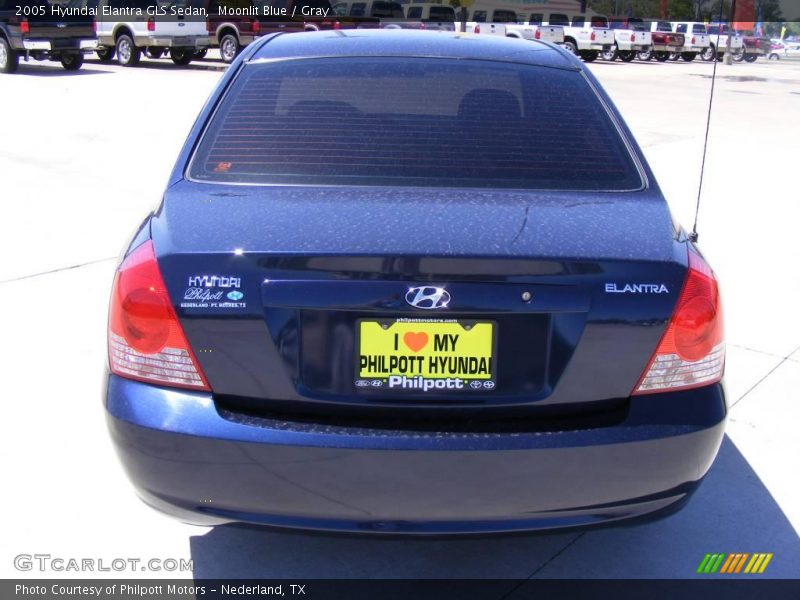 Moonlit Blue / Gray 2005 Hyundai Elantra GLS Sedan
