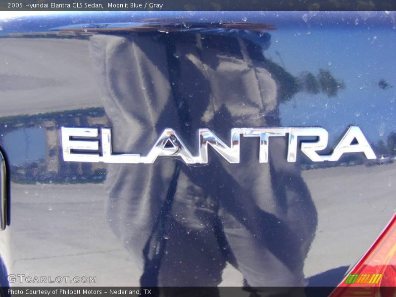 Moonlit Blue / Gray 2005 Hyundai Elantra GLS Sedan