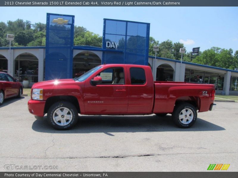 Victory Red / Light Cashmere/Dark Cashmere 2013 Chevrolet Silverado 1500 LT Extended Cab 4x4