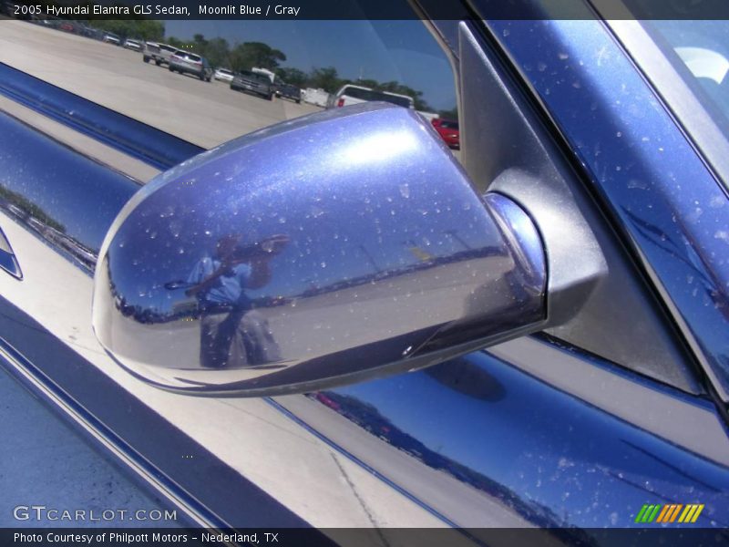Moonlit Blue / Gray 2005 Hyundai Elantra GLS Sedan