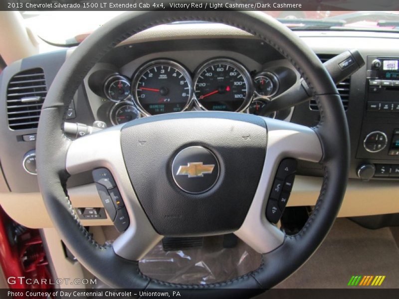 Victory Red / Light Cashmere/Dark Cashmere 2013 Chevrolet Silverado 1500 LT Extended Cab 4x4