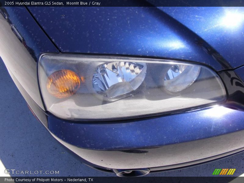 Moonlit Blue / Gray 2005 Hyundai Elantra GLS Sedan