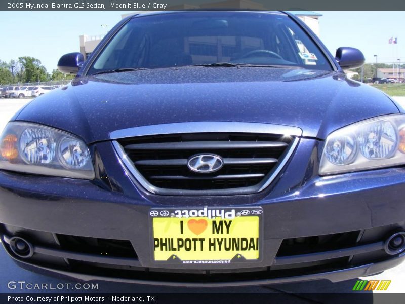 Moonlit Blue / Gray 2005 Hyundai Elantra GLS Sedan