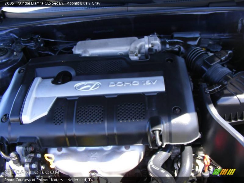 Moonlit Blue / Gray 2005 Hyundai Elantra GLS Sedan