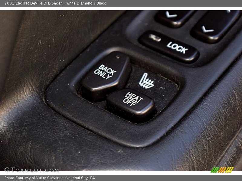 White Diamond / Black 2001 Cadillac DeVille DHS Sedan