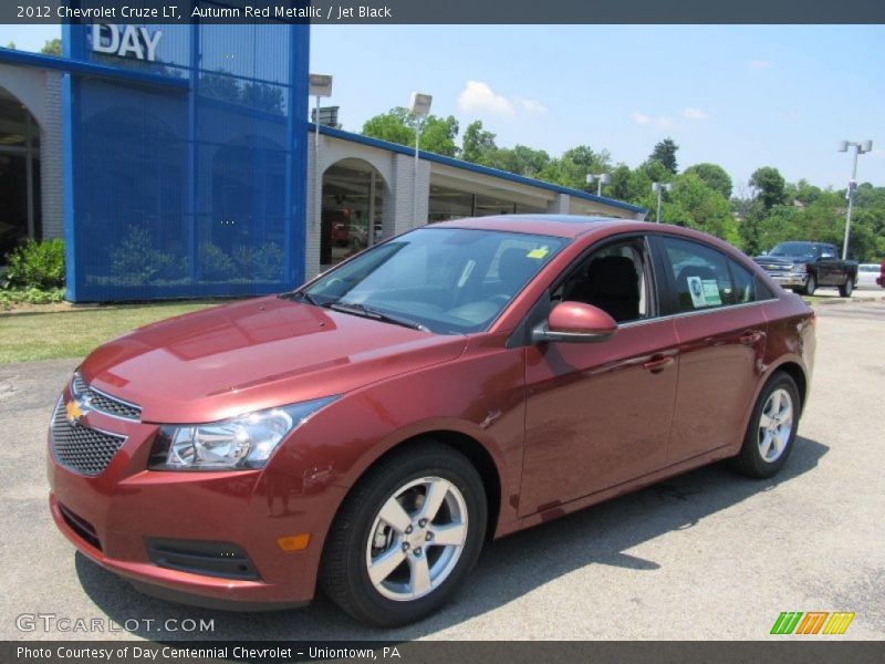 Autumn Red Metallic / Jet Black 2012 Chevrolet Cruze LT