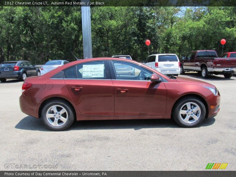 Autumn Red Metallic / Jet Black 2012 Chevrolet Cruze LT