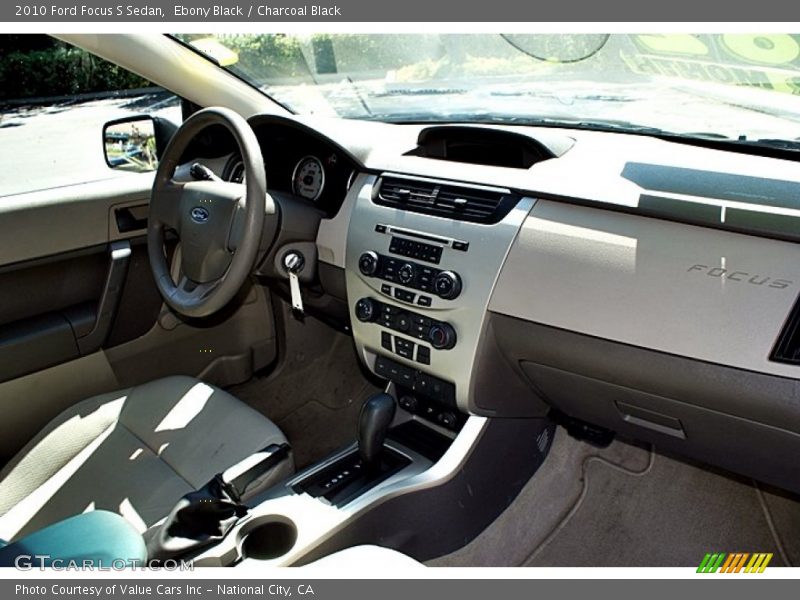 Ebony Black / Charcoal Black 2010 Ford Focus S Sedan