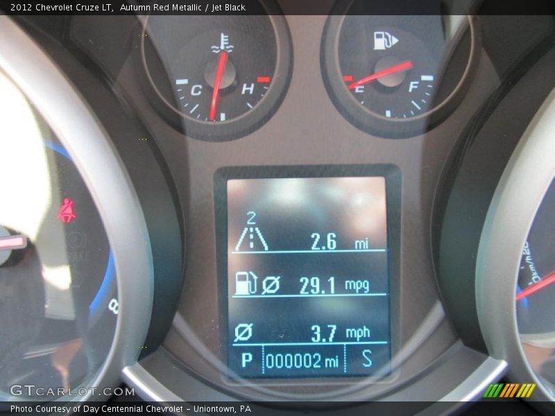 Autumn Red Metallic / Jet Black 2012 Chevrolet Cruze LT