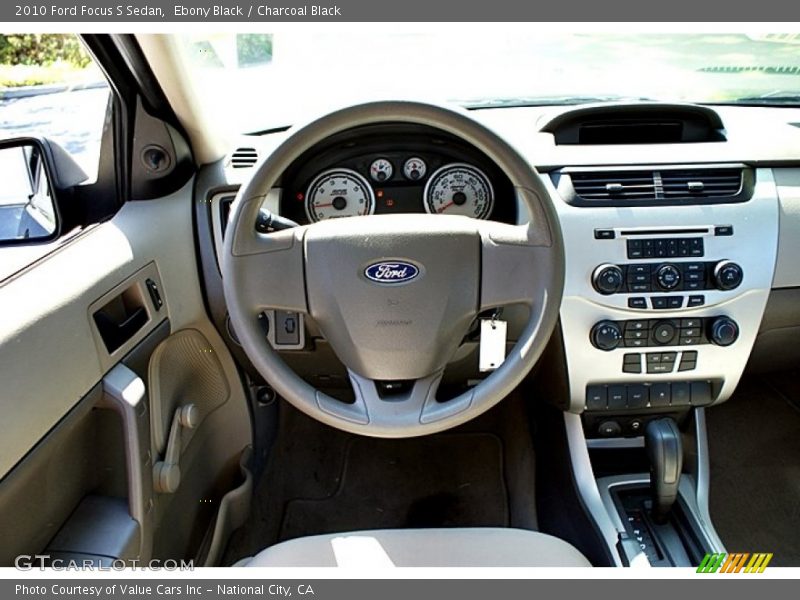 Ebony Black / Charcoal Black 2010 Ford Focus S Sedan