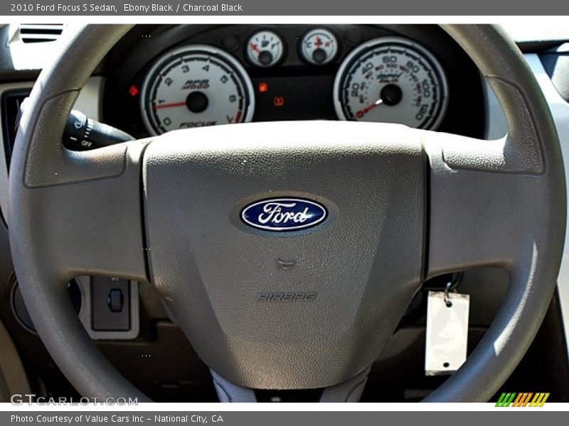 Ebony Black / Charcoal Black 2010 Ford Focus S Sedan