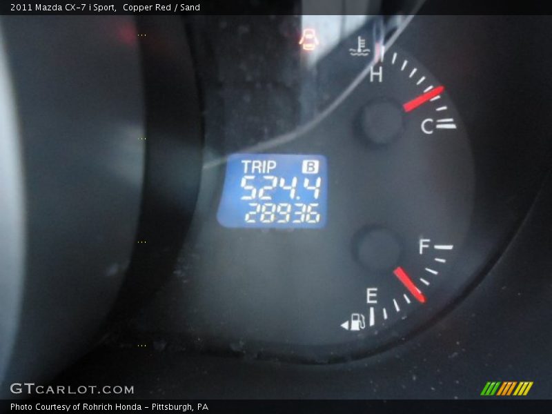 Copper Red / Sand 2011 Mazda CX-7 i Sport