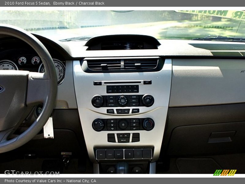 Ebony Black / Charcoal Black 2010 Ford Focus S Sedan